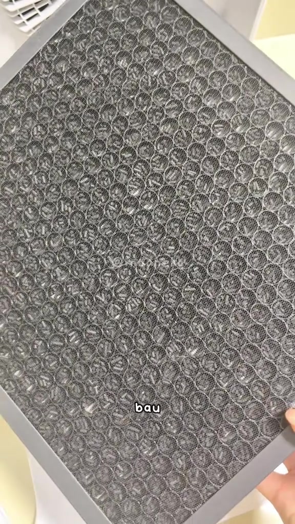 Lapisan filter karbon aktif berstruktur sarang lebah yang menyerap bau