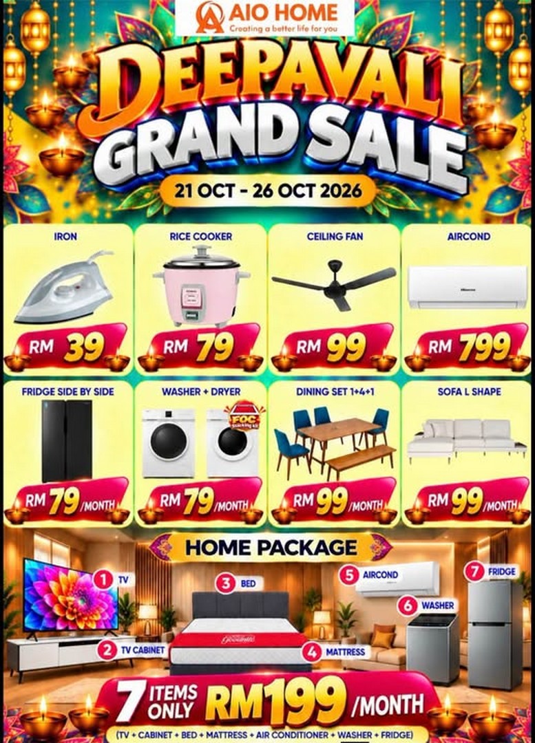 Menyegarkan Rumah untuk Deepavali: Panduan Jualan Perabot & Dekorasi Oktober