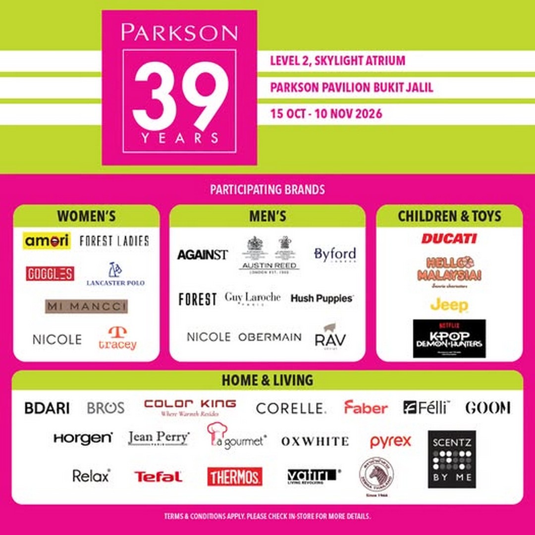 Jualan Musim Gugur: Tawaran Parkson dan Sacoor yang Berbaloi