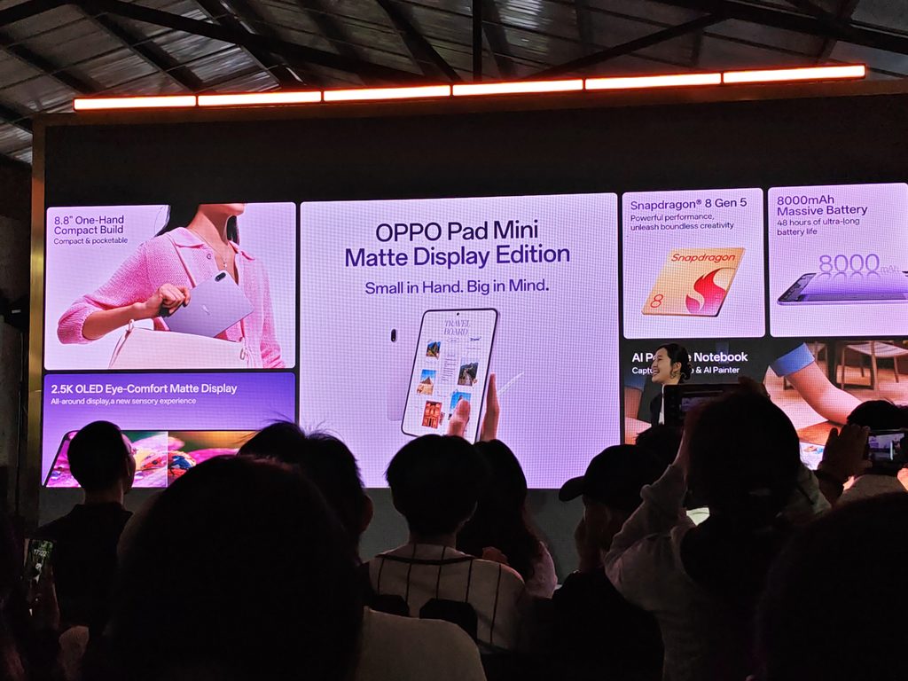 OPPO Pad Mini Matte Display Edition: Tablet Ringkas Dengan Skrin 144Hz