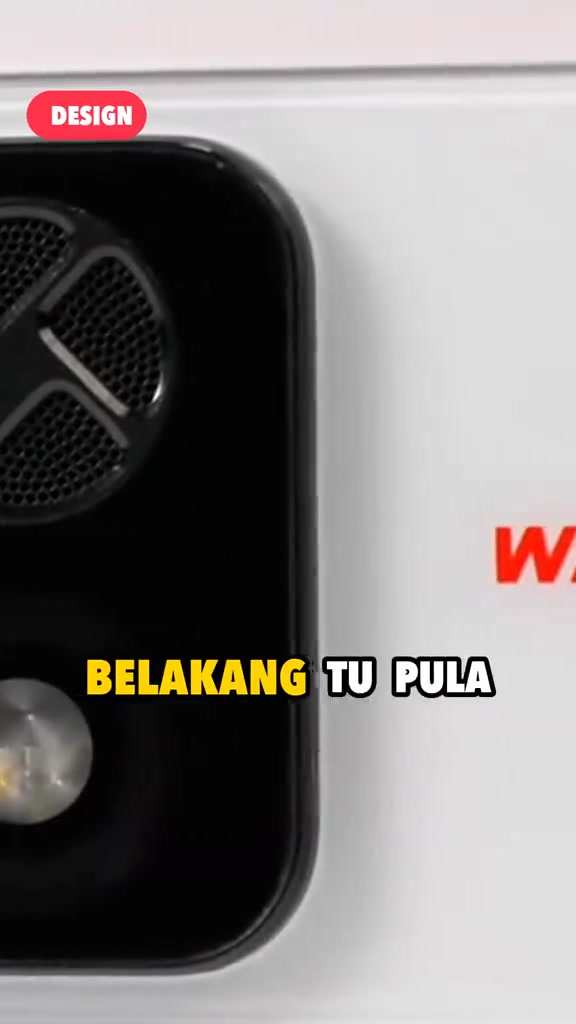Tampak dekat gril kipas pendingin bulat pada modul belakang HONOR WIN 2