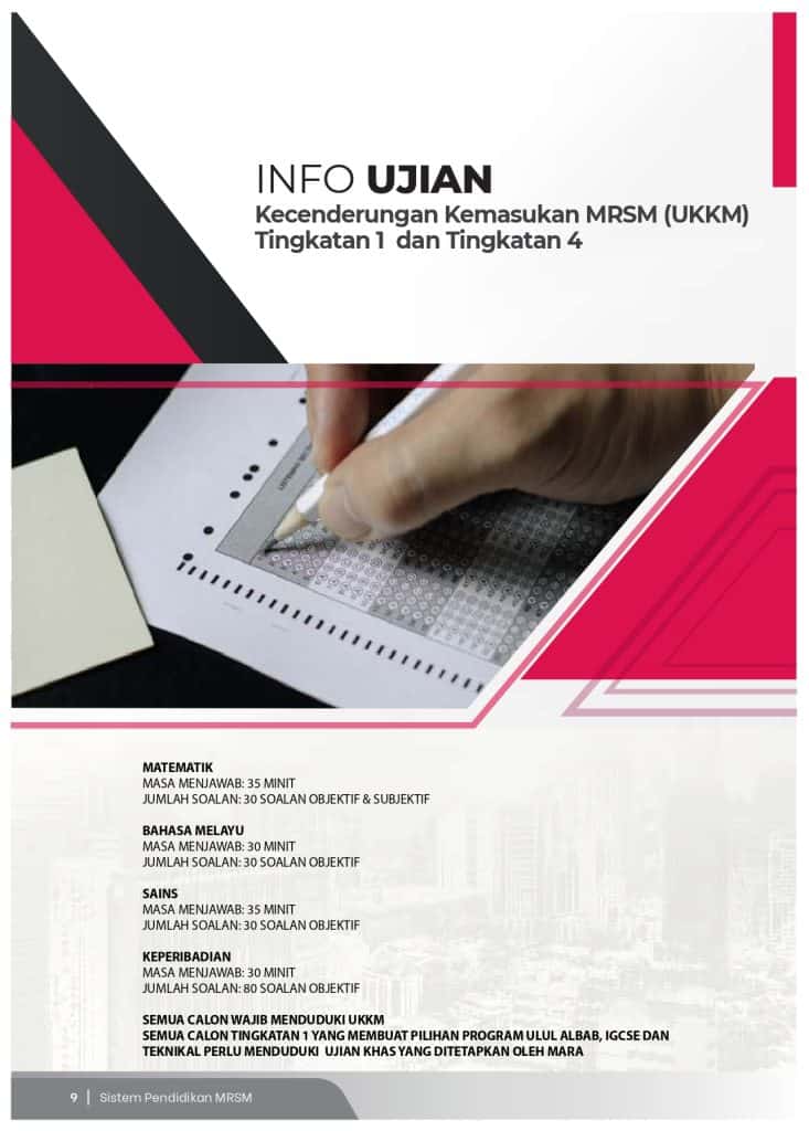 Panduan Lengkap Ujian Kemasukan MRSM: Tarikh, Format & Strategi Lulus