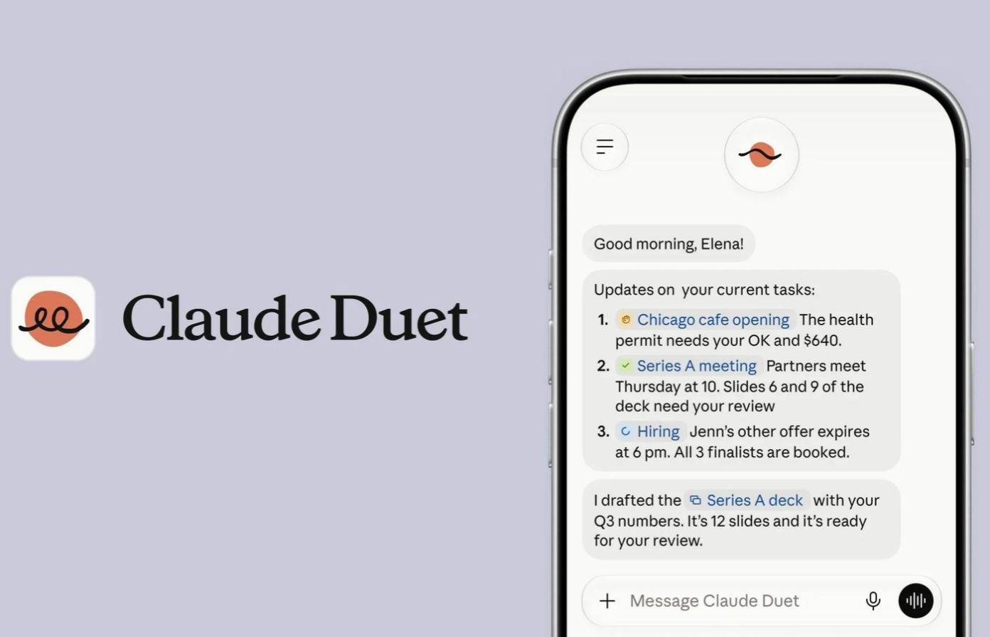 Claude Duet: bước nhảy mới của Anthropic trong cuộc đua trợ lý AI cá nhân