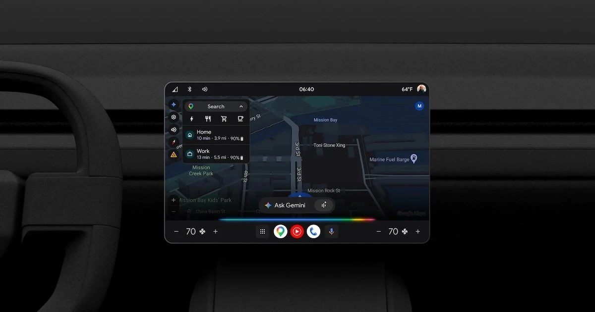 Gemini trên Android Auto: trợ lý ảo cá nhân hóa trong khoang lái