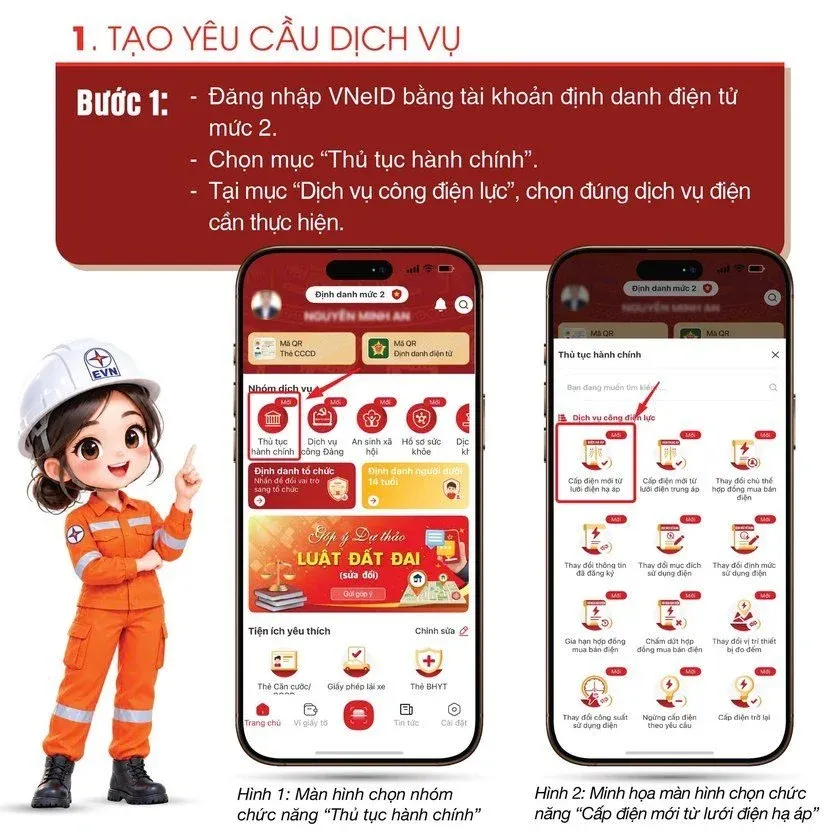 12 dịch vụ điện trên VNeID: Hướng dẫn đăng ký chi tiết