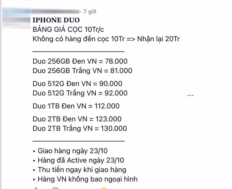 iPhone Duo bị đẩy giá 130 triệu đồng: Cơn sốt hay cái bẫy chênh giá?