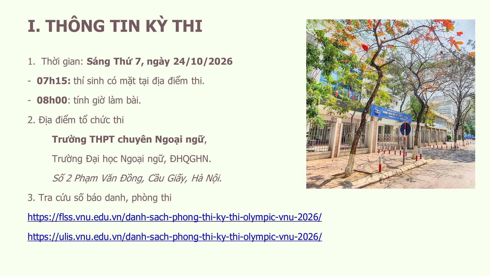 Olympic VNU: Cánh cửa sớm vào đại học cho học sinh THPT