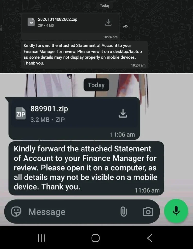 Fail ZIP dan RAR di WhatsApp: Jangan Terpedaya Kenalan