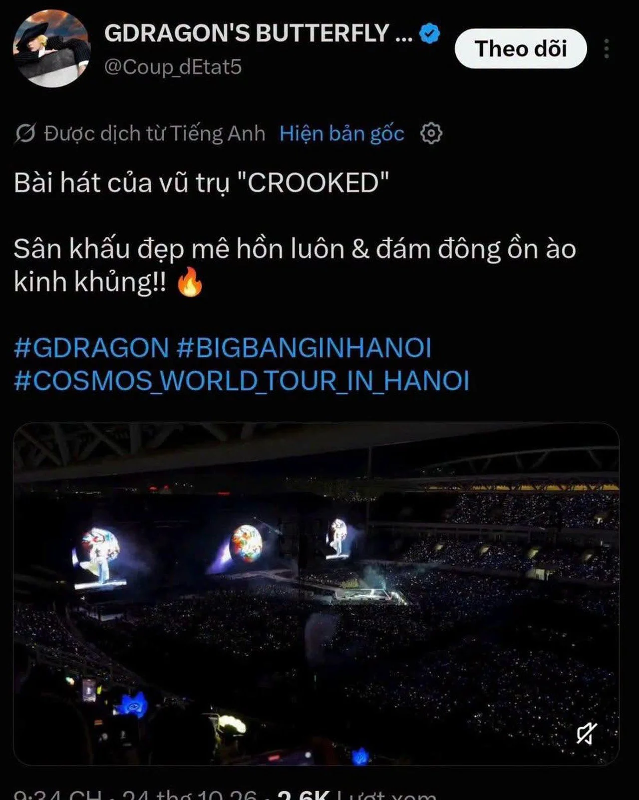 Big Bang làm Mỹ Đình bùng nổ: Đêm trở lại của huyền thoại K-pop
