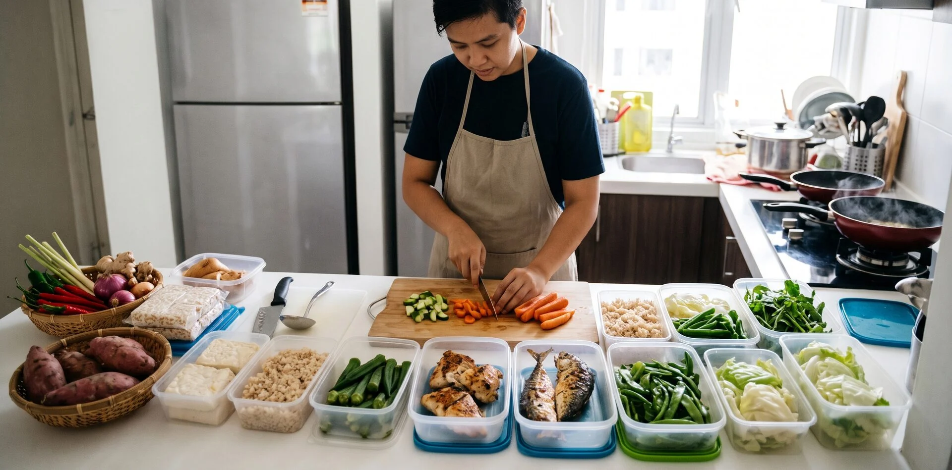 Panduan Meal Prep Murah Dengan Bahan Tempatan Bergizi