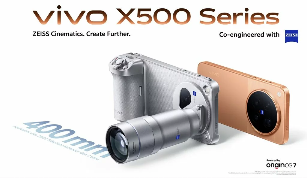 Siri vivo X500 Tiba dengan Kamera Telefoto ZEISS
