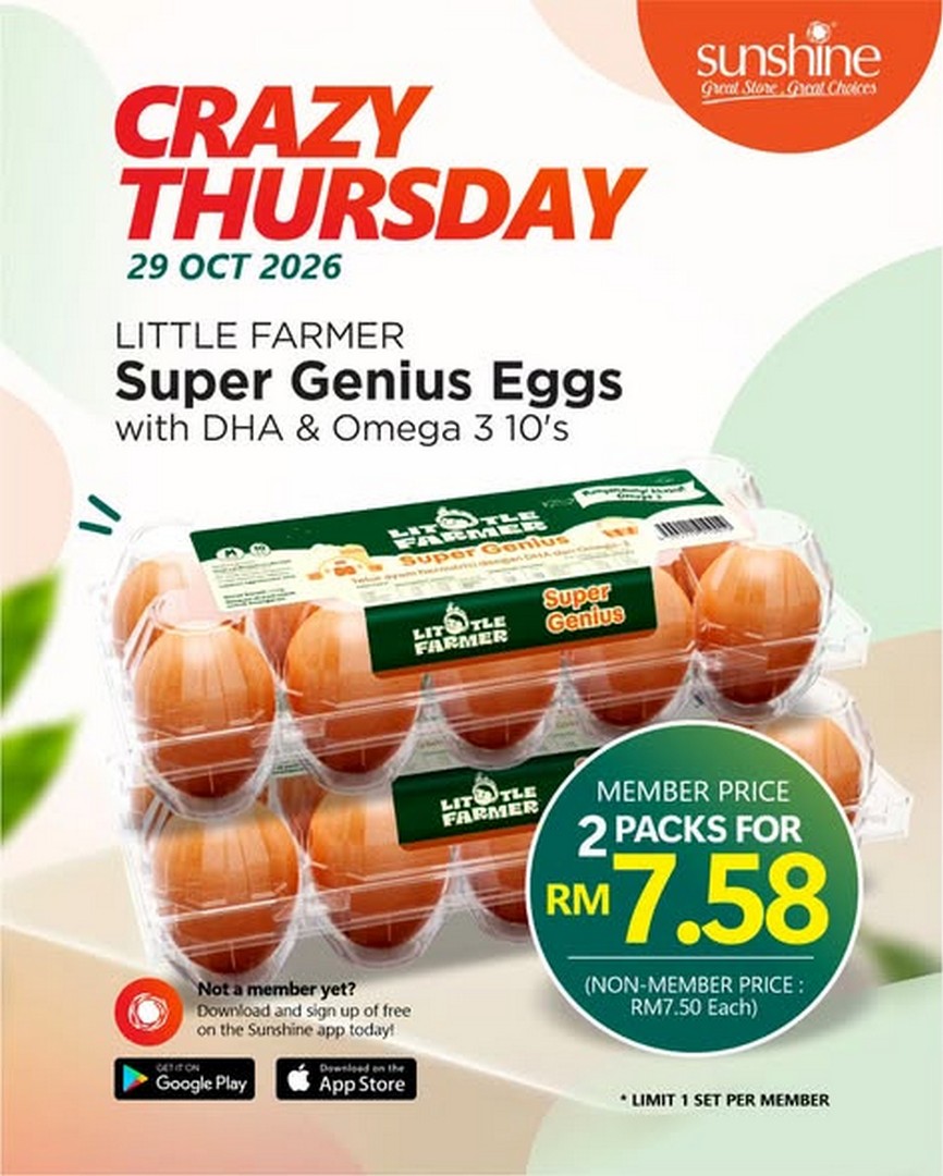 Promosi Groser Hujung Oktober: Anggur, Kesemak dan Telur DHA