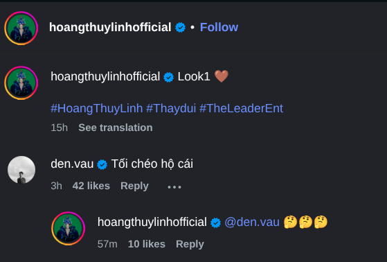 Đen Vâu và Hoàng Thùy Linh chia sẻ sản phẩm của nhau, fan chú ý