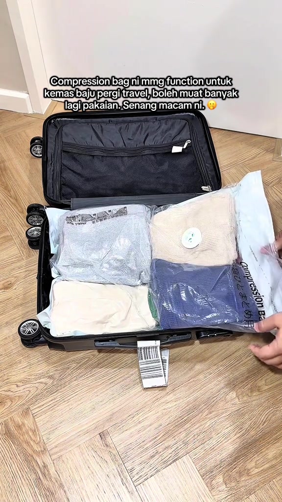 Beg Vakum Baju Dalam Luggage: Jimat Ruang, Bukan Berat — Pam Cordless Berbaloi Ke?