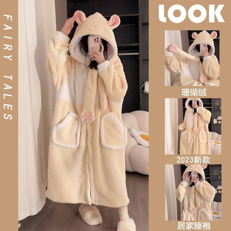 69% Off Hamster Hoodie Nightgown