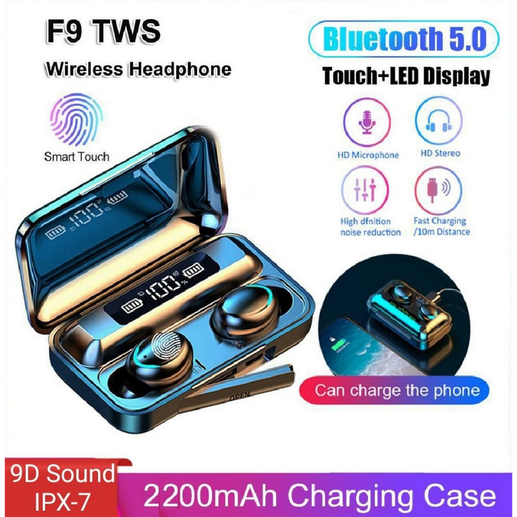 Lowest Price Ever F9 TWS Earbuds