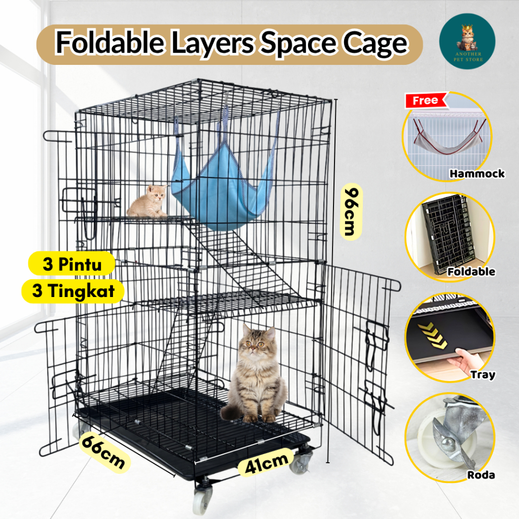 73% Off Large 3-Tier Cat Cage