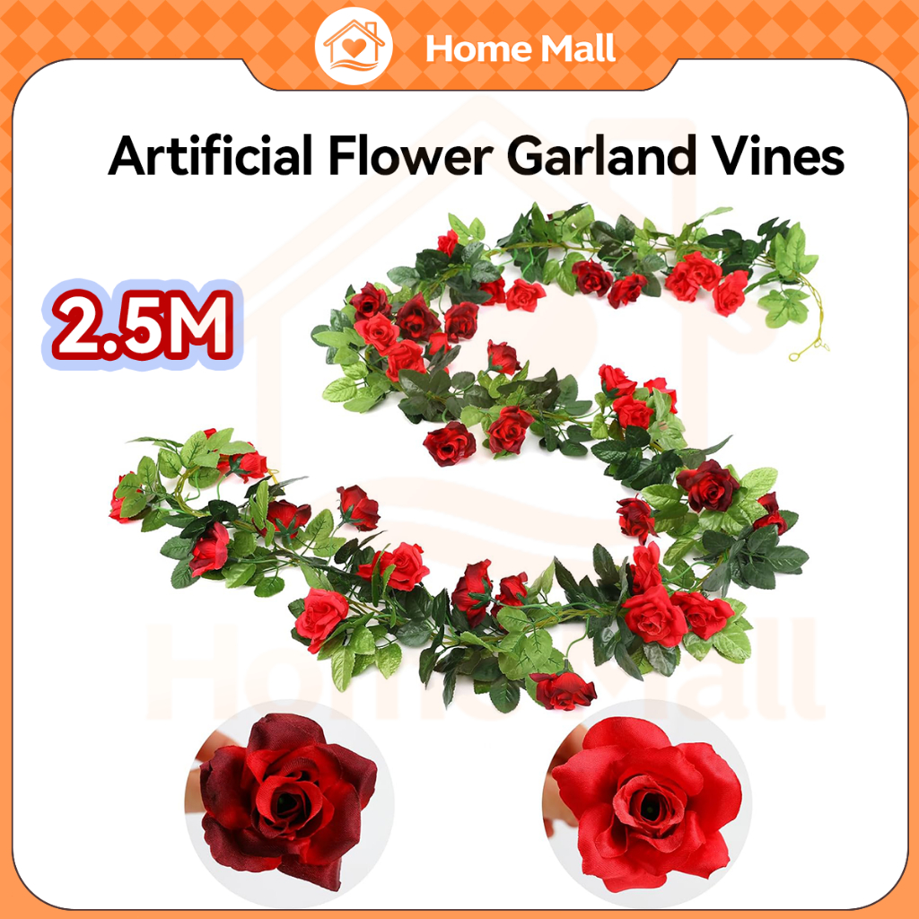 82% Off Fake Rose Vine Garland
