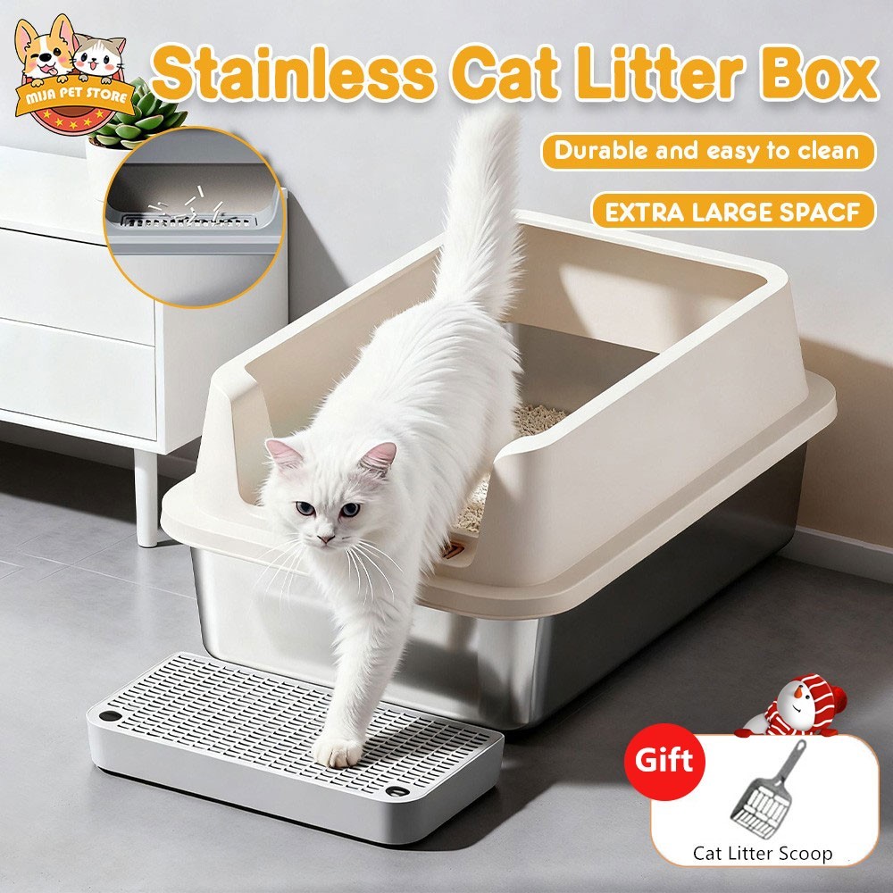 63% Off XL Steel Cat Litter Box