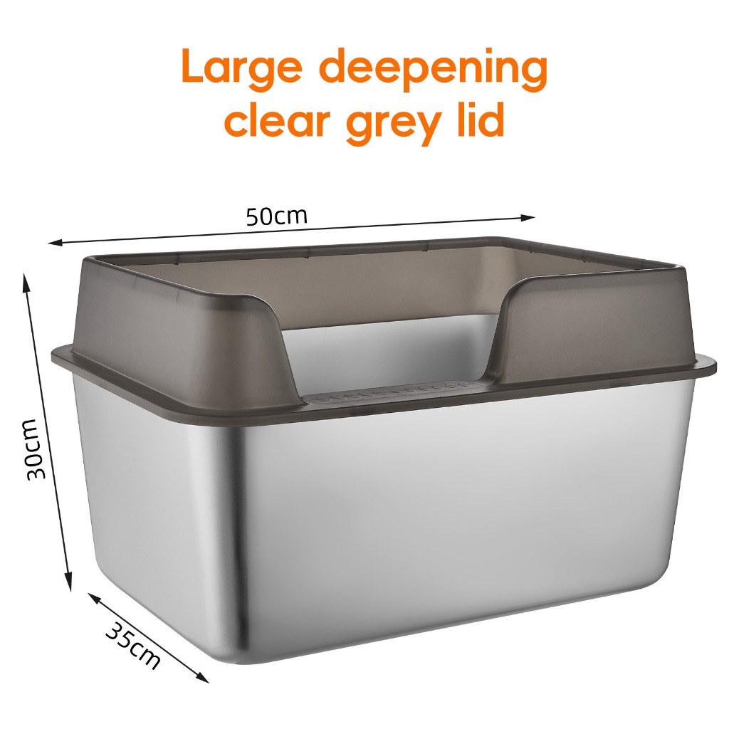 80% Off Oversized Steel Litter Box