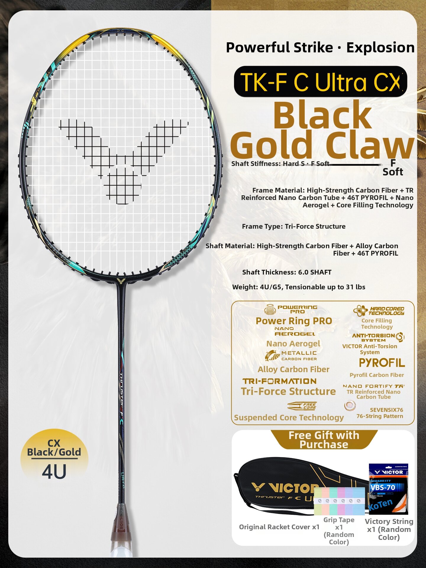 11.9% Price Drop Victor Racket