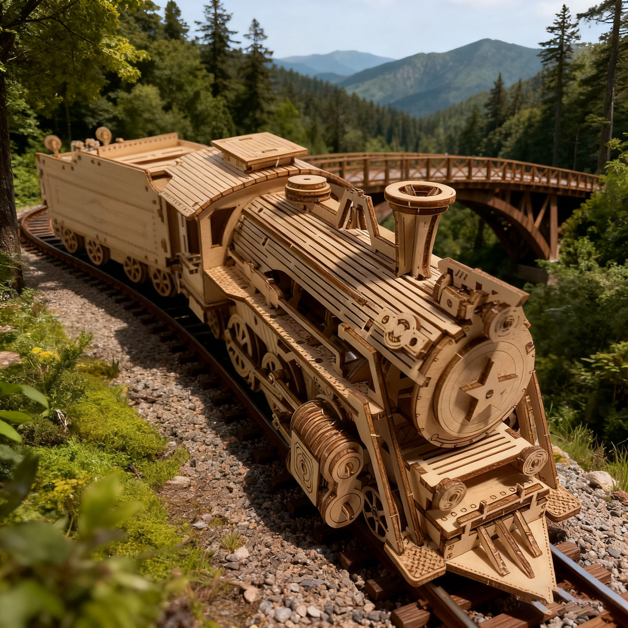 11% Price Drop Wooden Train