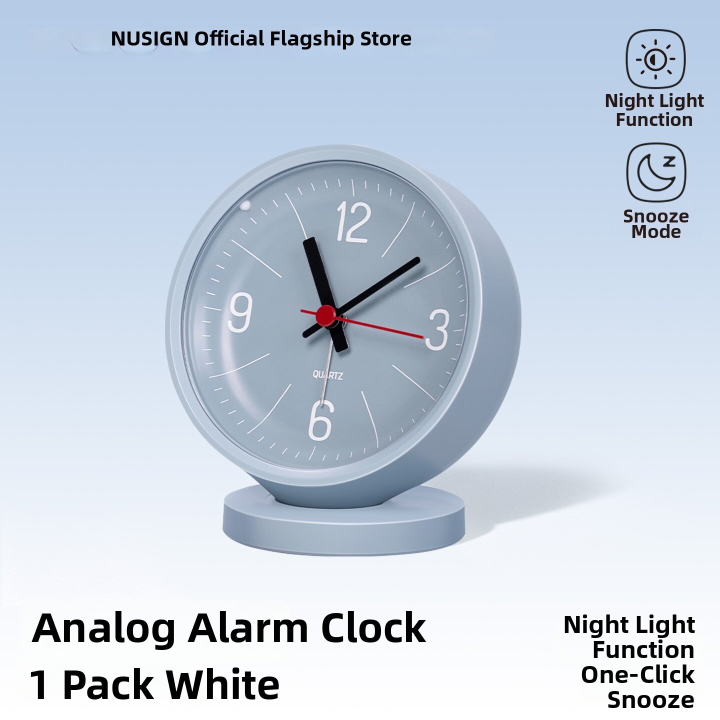22% Price Drop Desk Clock & Light