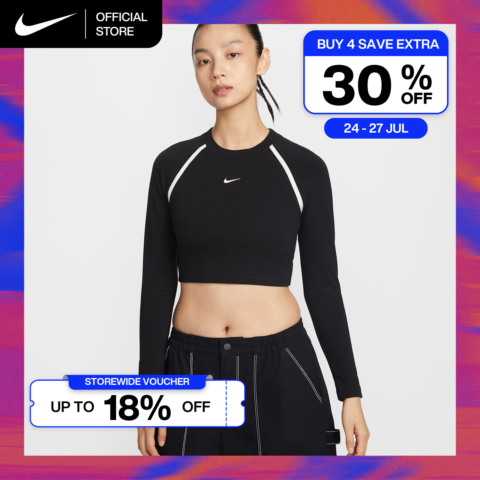 35% drop on Nike Womens Crop Top