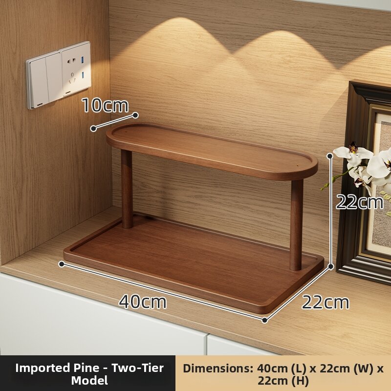34.9% Drop on Wood Display Shelf