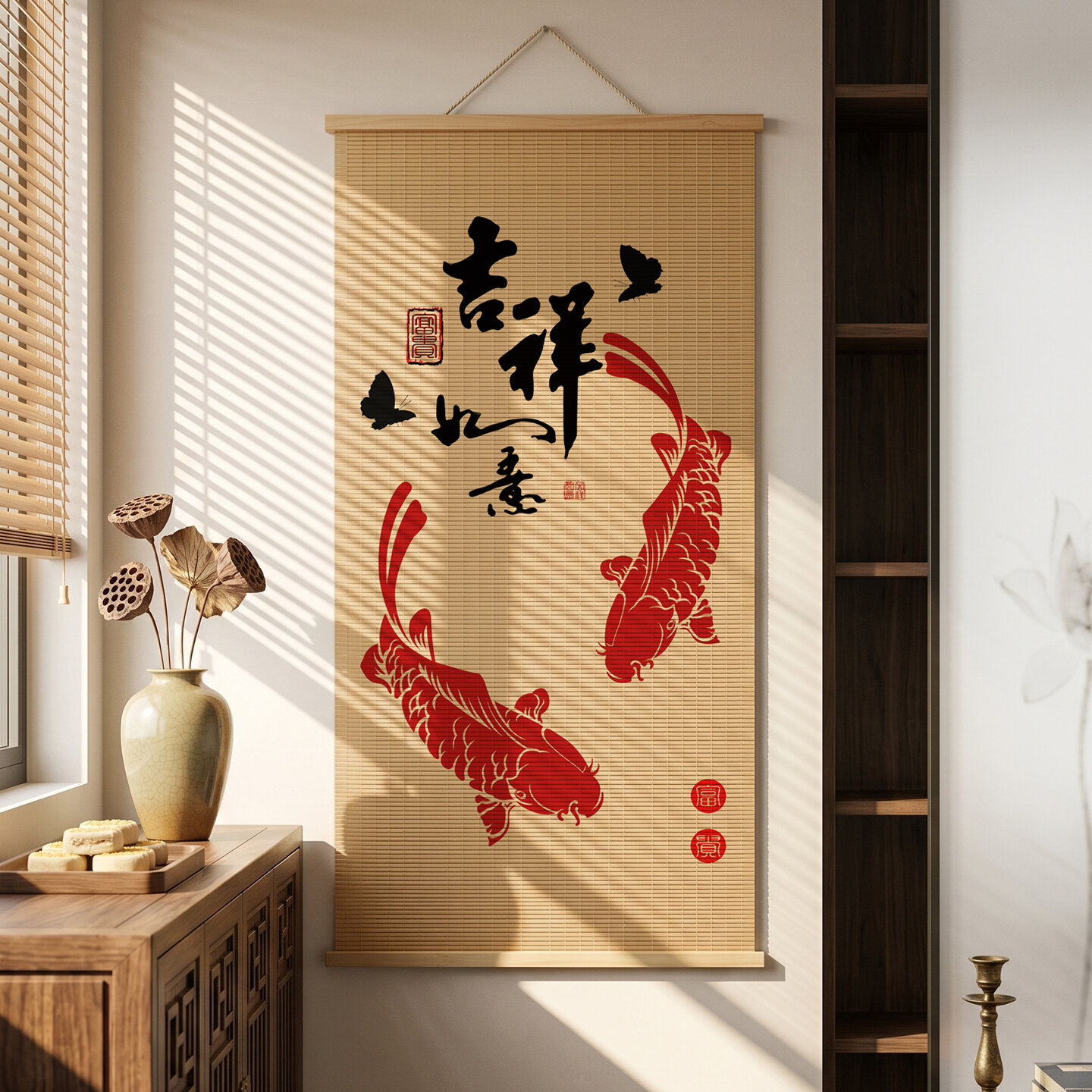 24% Drop: Bamboo Zen Scroll