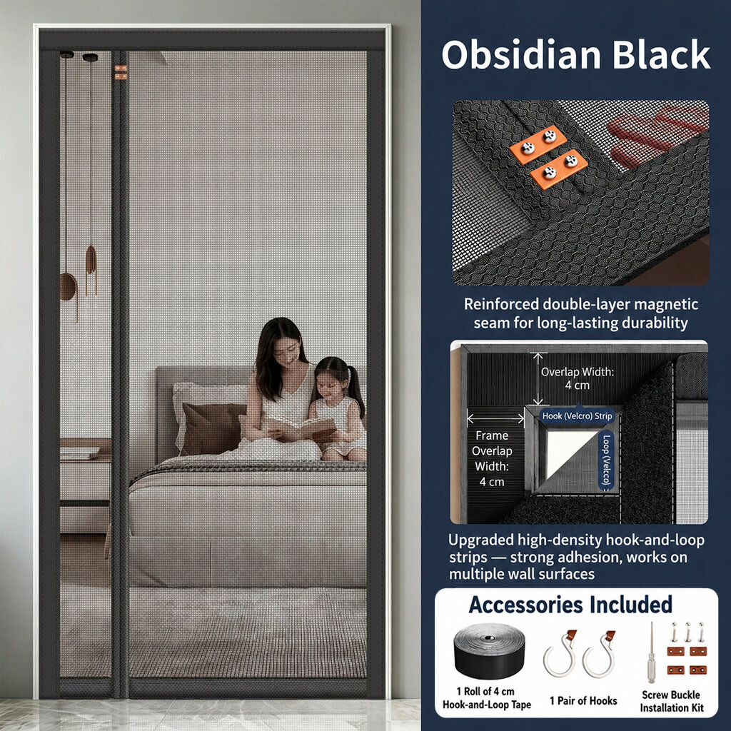 35.9% Drop Magne Screen Door