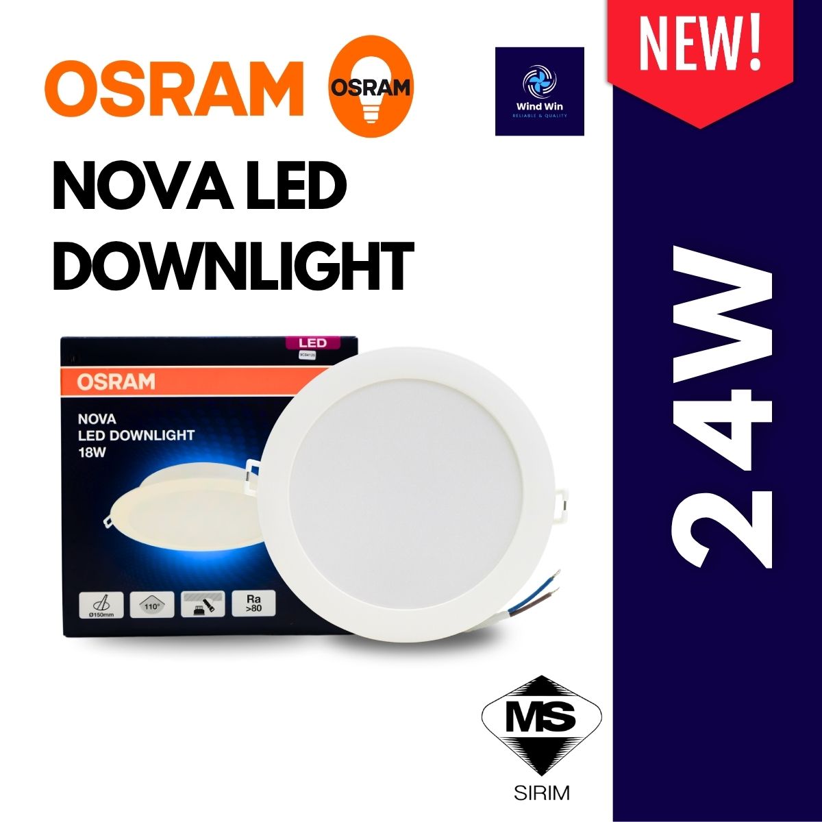 24.6% Drop on OSRAM LED Downlight
