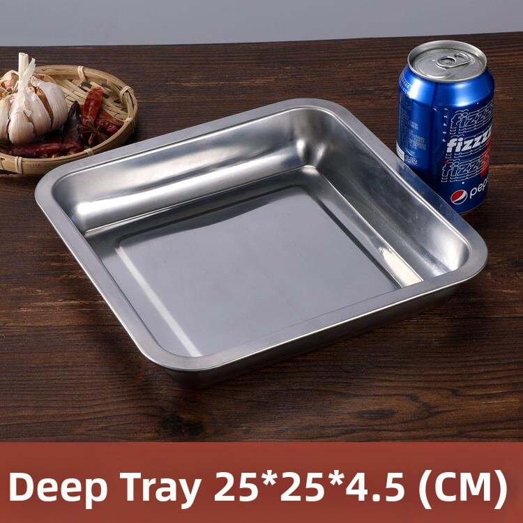 40.4% Drop on Steel Square Tray