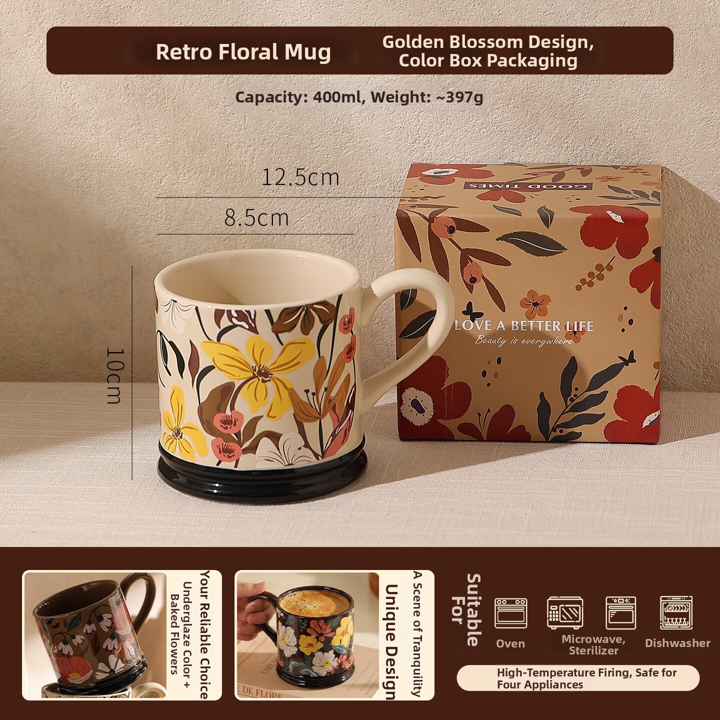 11% Drop: Retro Ceramic Cup
