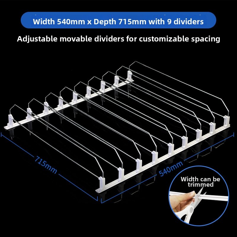 55% Drop: Beverage Shelf Divider