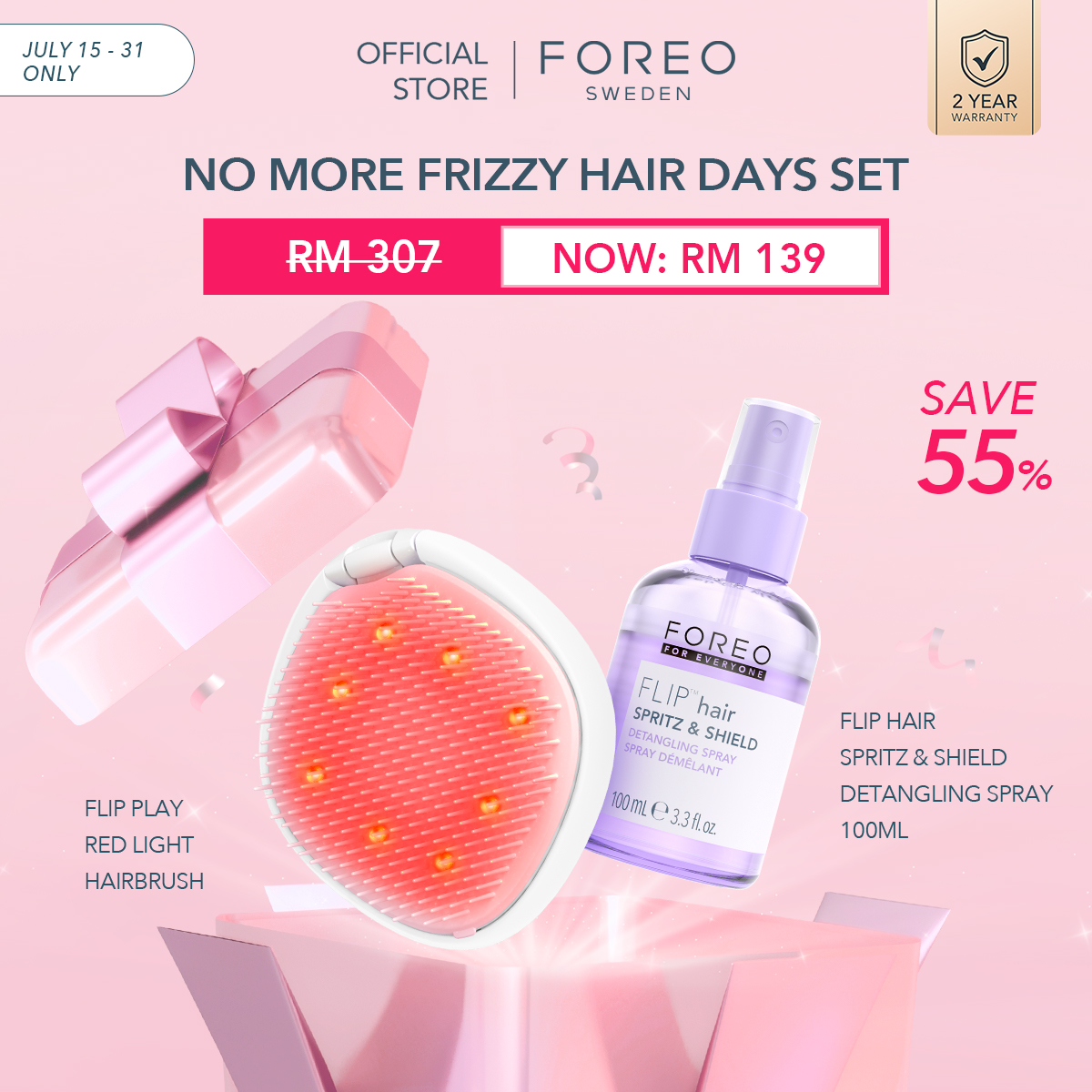 54.7% Drop Foreo Frizz-Free Set