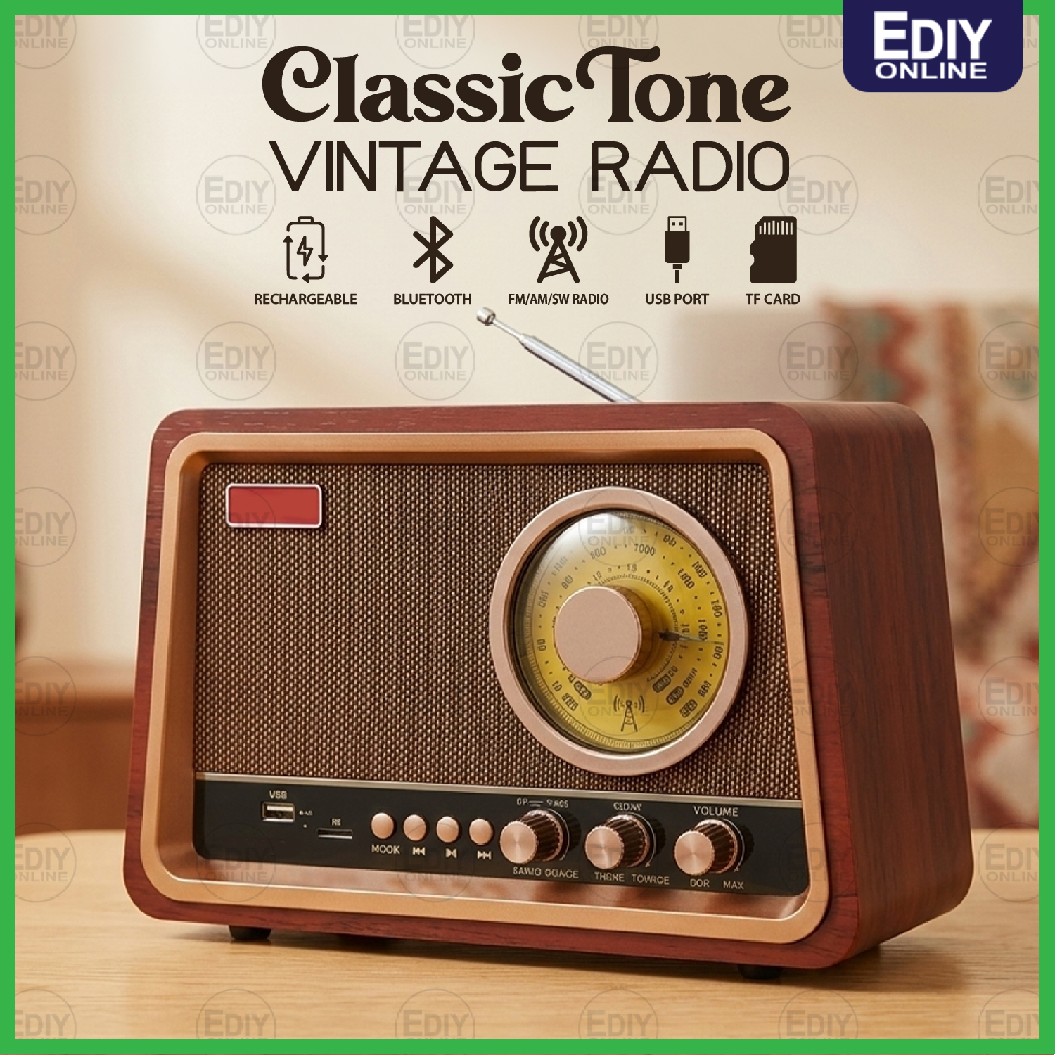 11% Drop: Retro Bluetooth FM Radio
