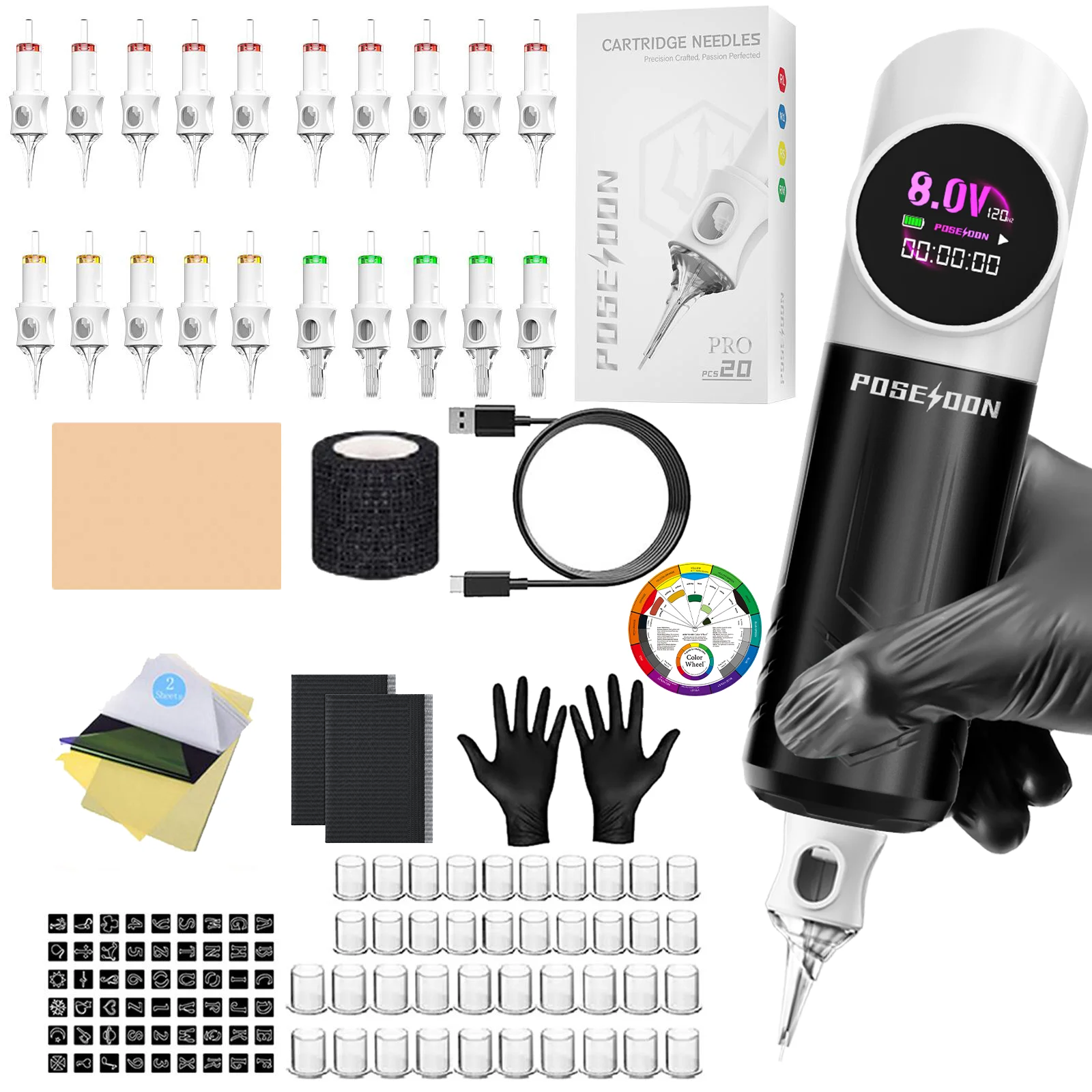 20% Drop: Poseidon V6 Tattoo Kit