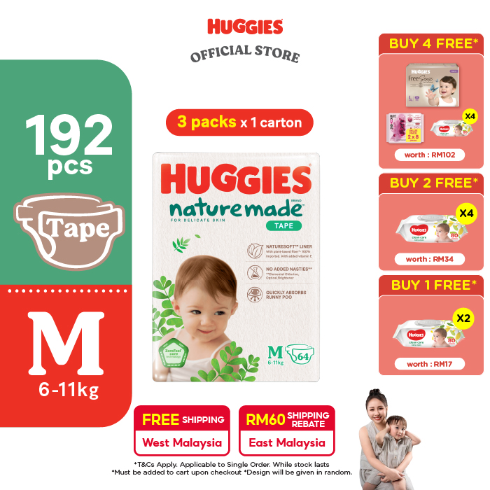 23.3% Drop: Huggies Naturemade M64