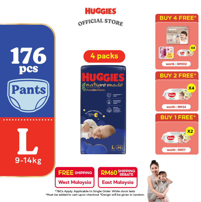 38% Drop: Huggies Overnite L44
