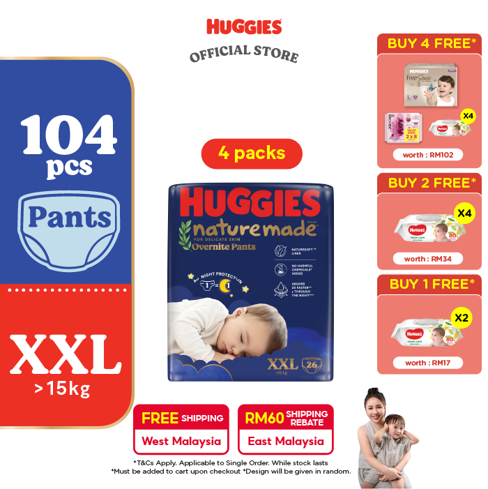 38% Drop: Huggies Overnite XXL
