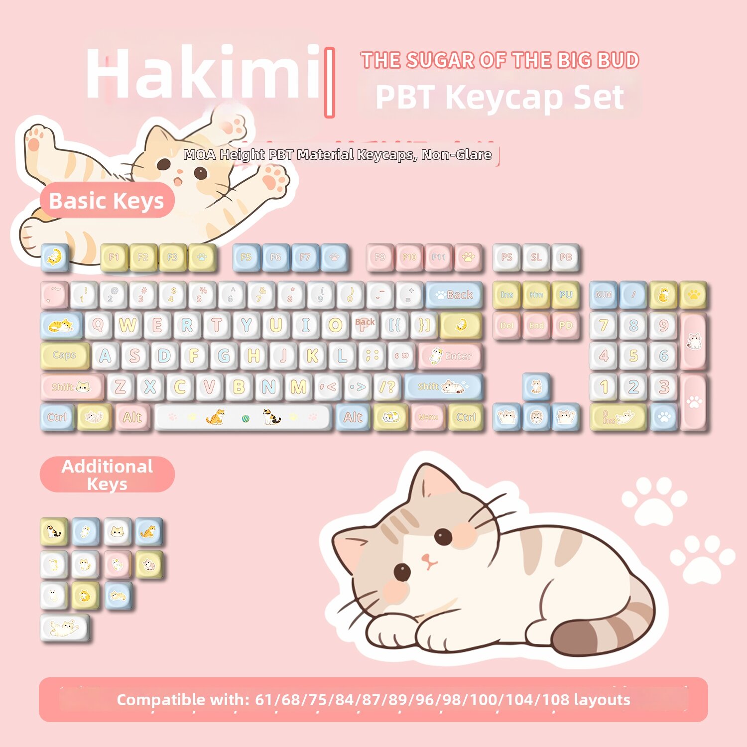 26.1% Drop: AULA Cute Keycaps
