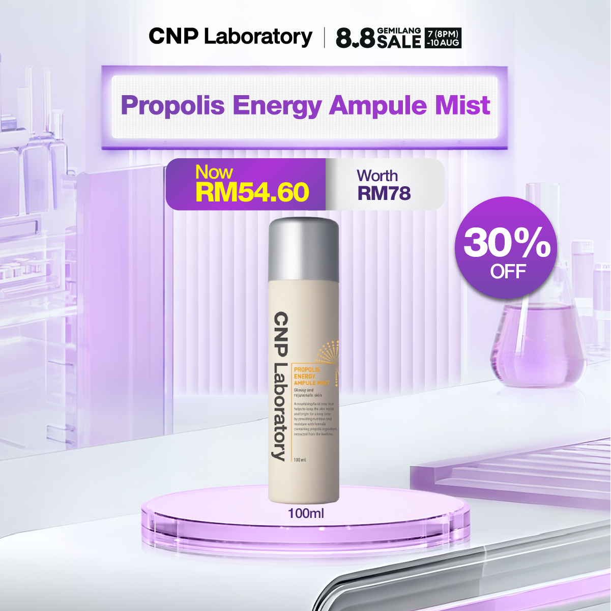 18.7% Drop on CNP Propolis Mist