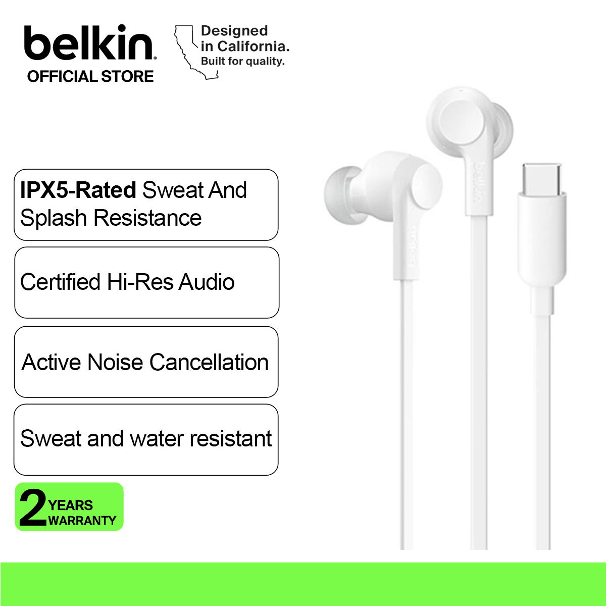 40% Price Drop: Belkin G3H0003FQ SounForm ANC Wired (USB-C)