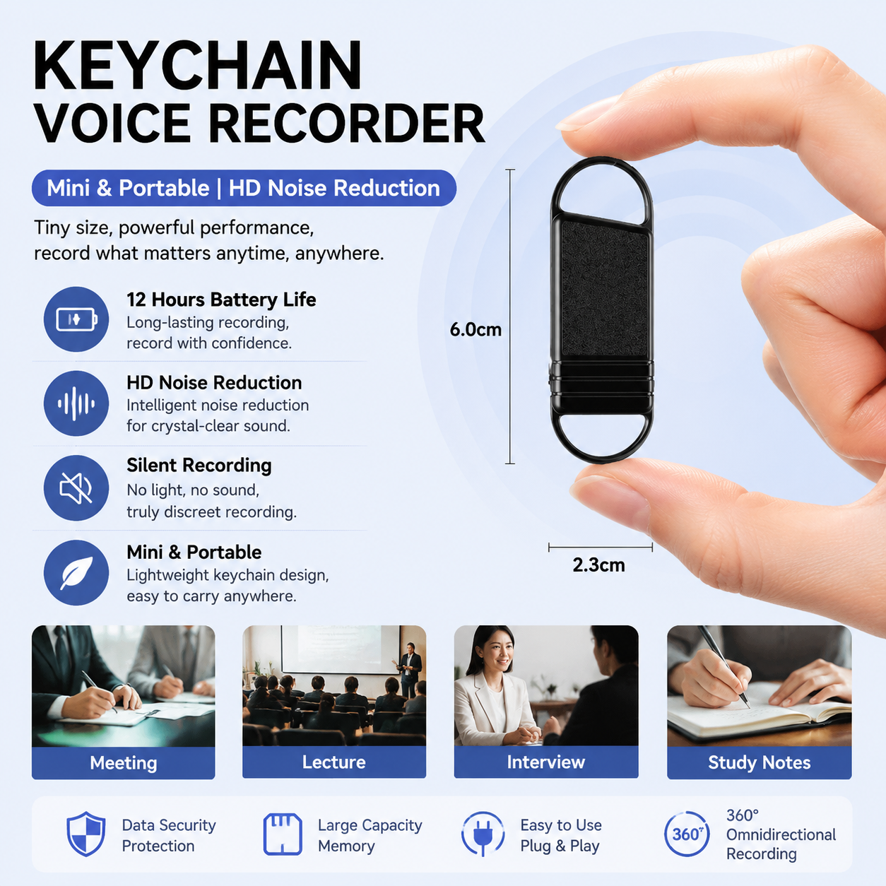 50% Price Drop: Keychain Voice Recorder