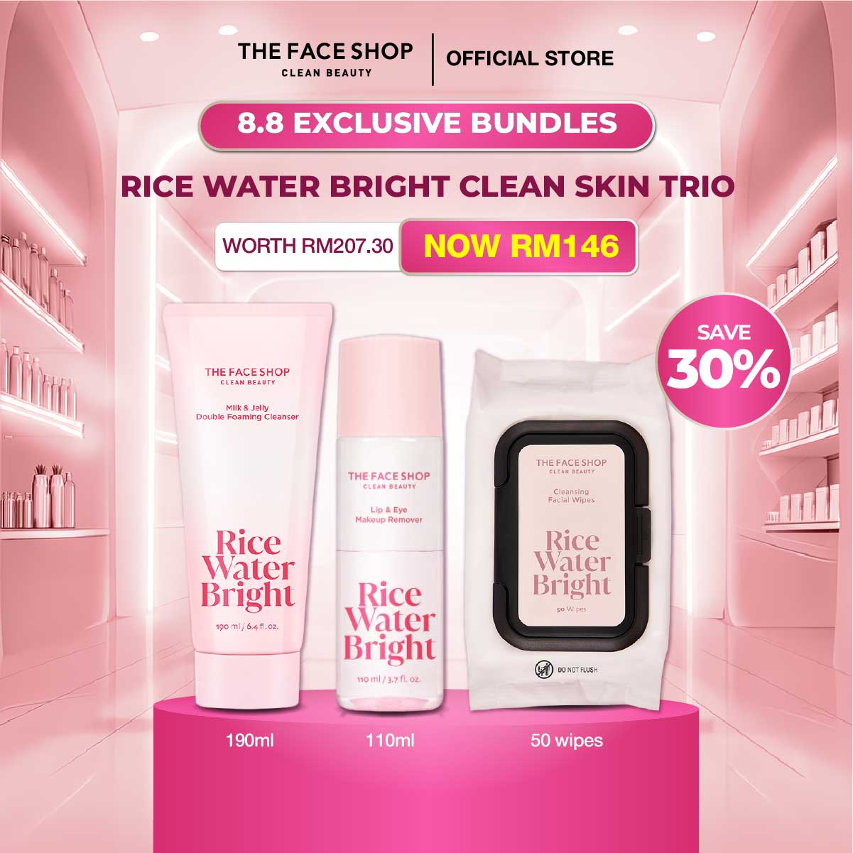 29.6% Drop on Rice Water Trio
