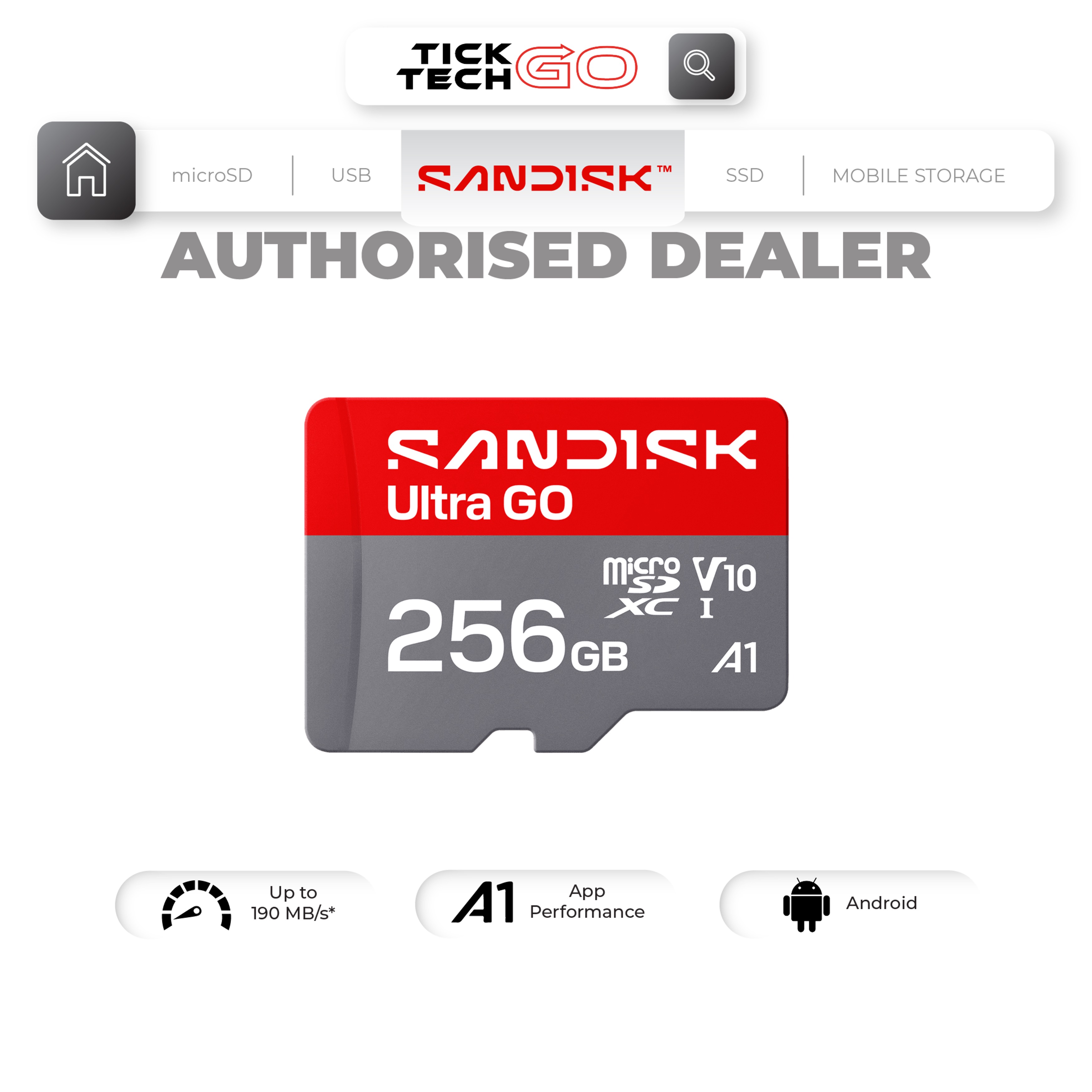 55% Price Drop: SANDISK Ultra® GO microSDTM UHS-I (256GB)
