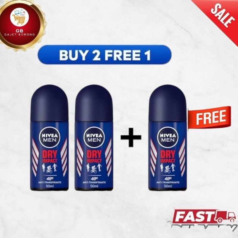 48.7% Drop NIVEA Deodorant 3x50ml