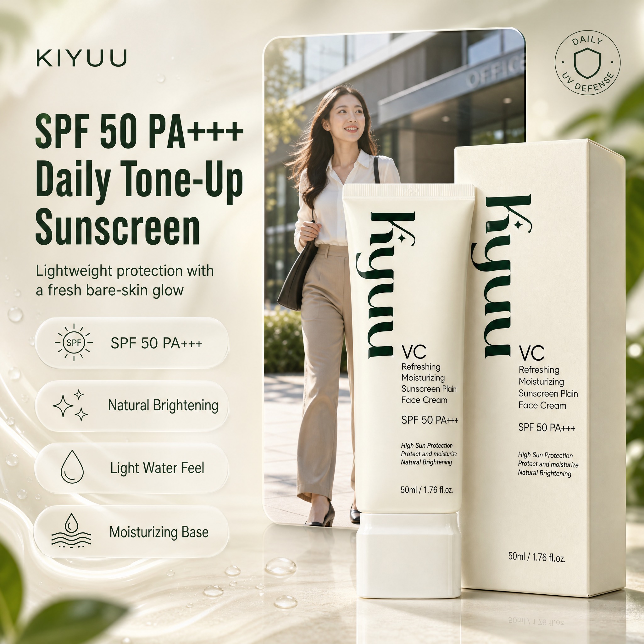 28.6% Drop: Kiyuu SPF 50 PA+++