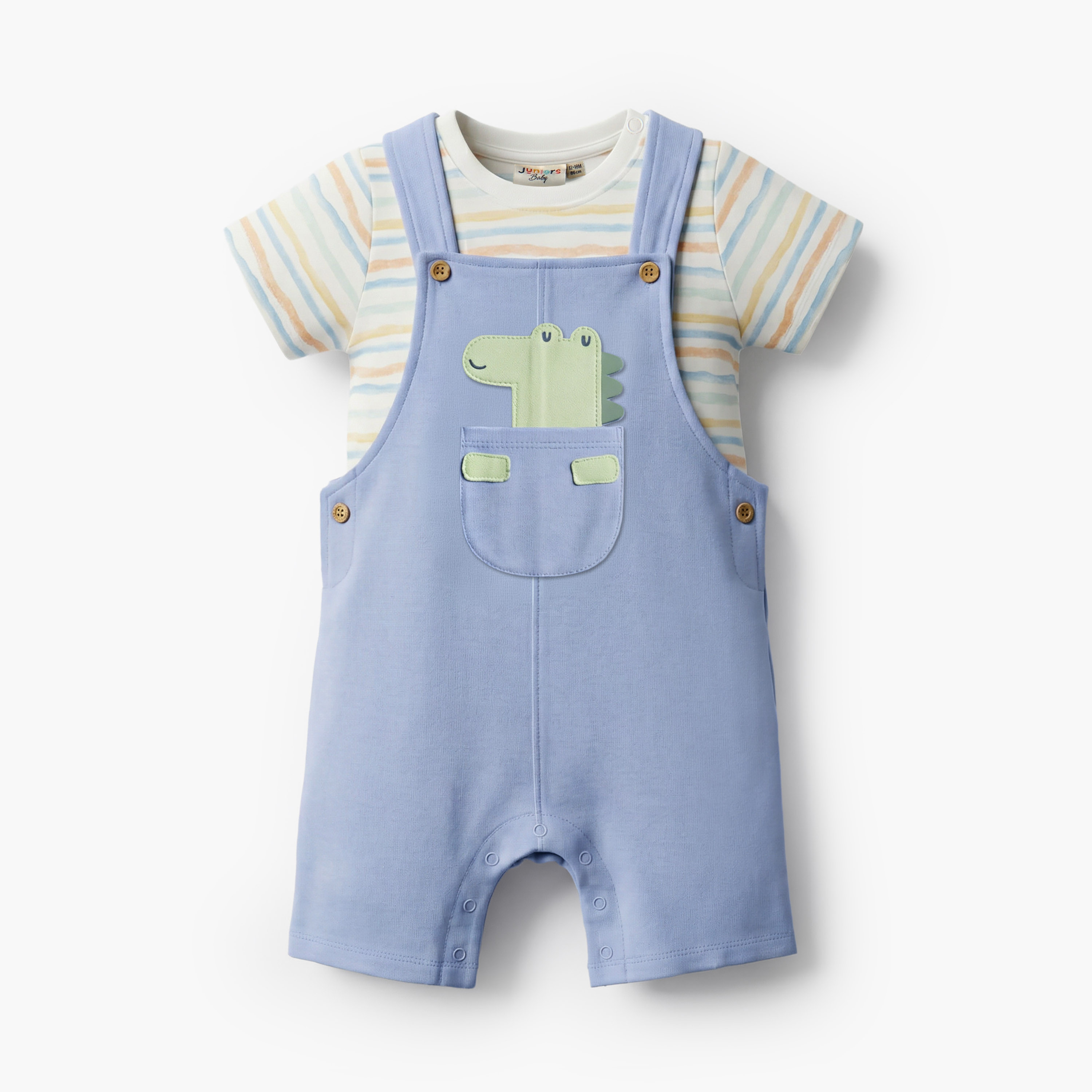 10% Drop: Juniors Dino Dungaree Set